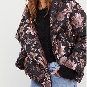 Free People Jacquard Puffer Jacket